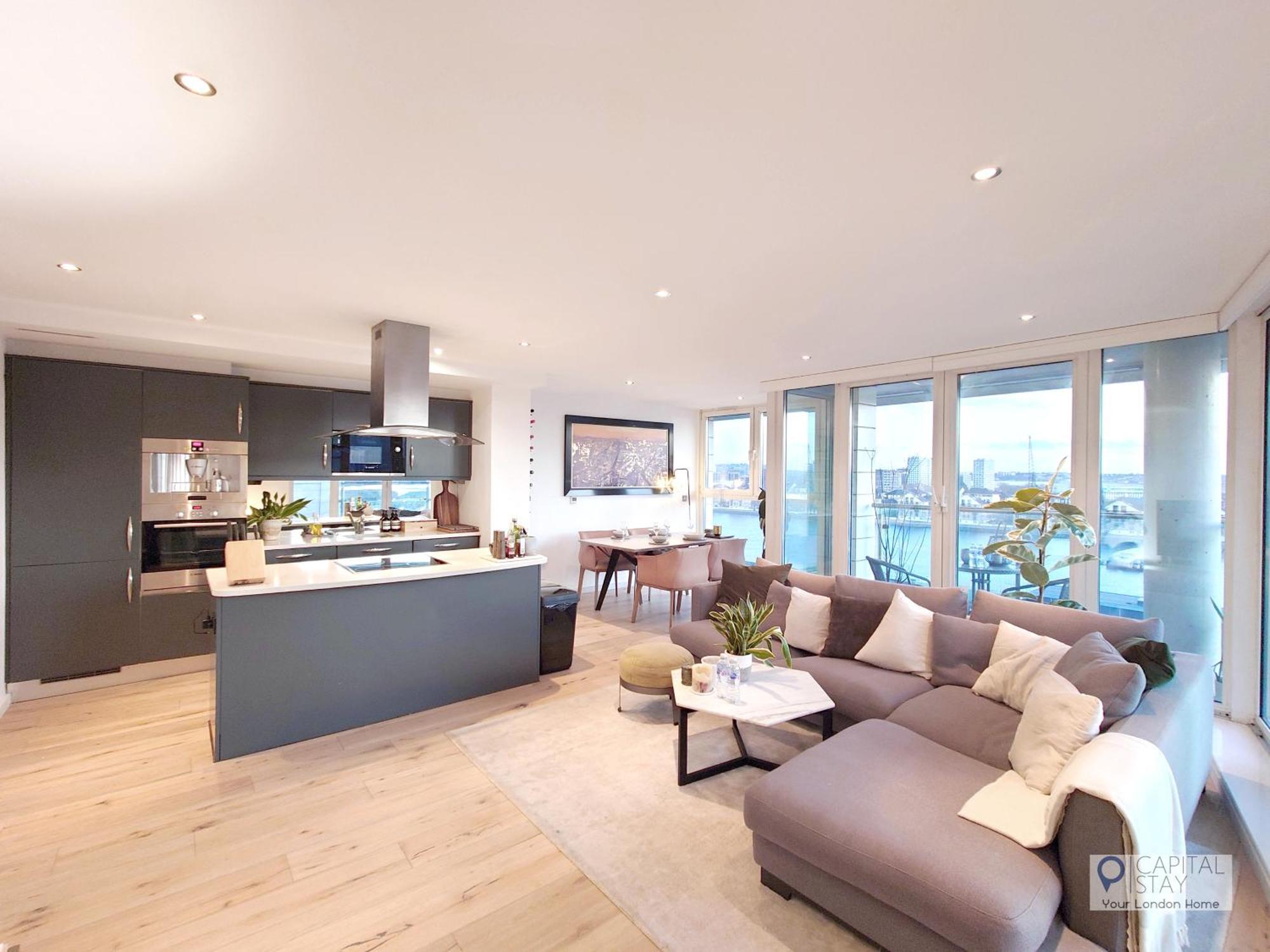 Deluxe Two Bed Apartment With River & City View 伦敦 外观 照片