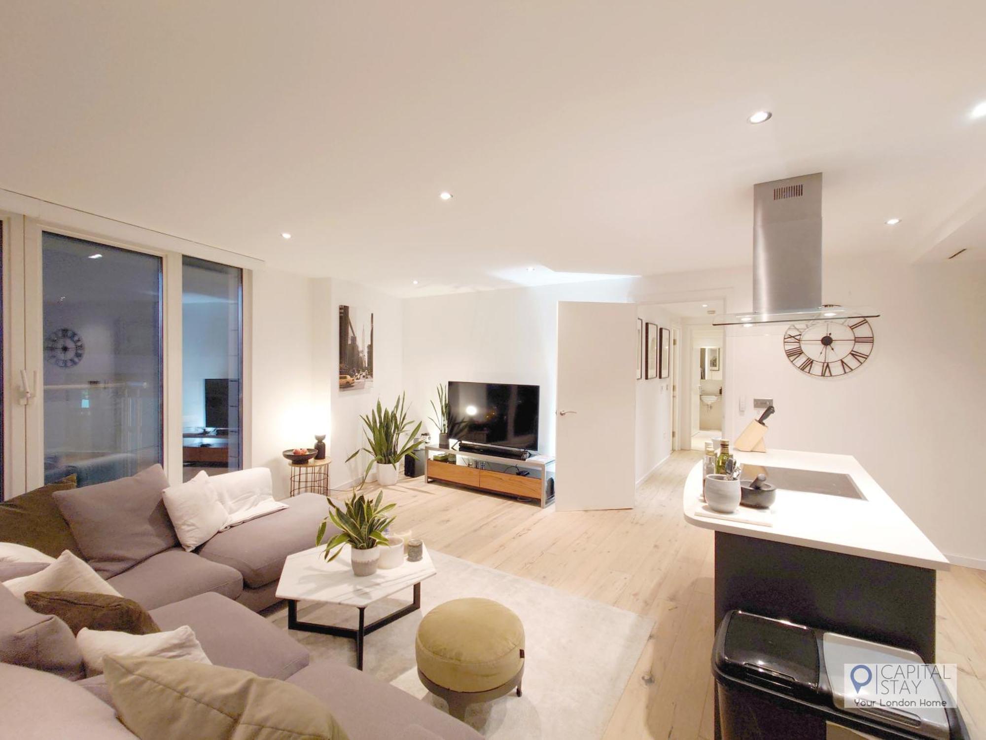 Deluxe Two Bed Apartment With River & City View 伦敦 外观 照片